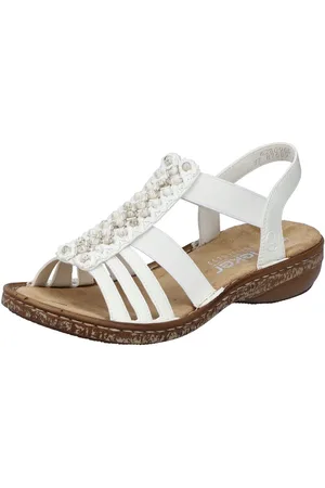 Rieker Sandalen , zomerschoen, sandaal, sleehak, met elastiek