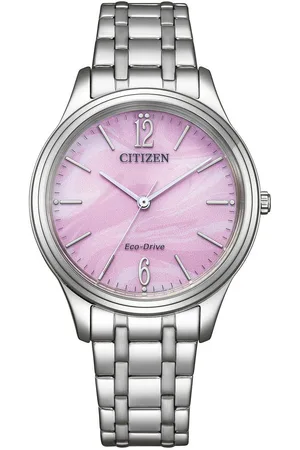 Citizen Solarhorloge Polshorloge, dameshorloge, roestvrijstalen band, batterijontladingsindicator