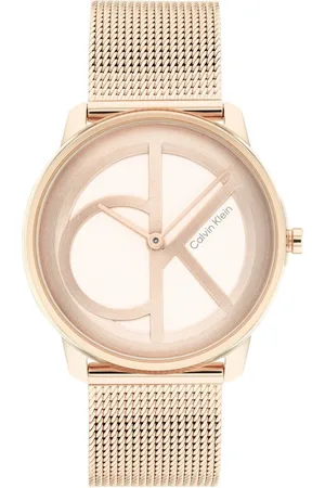 Calvin Klein Kwartshorloge CK ICONIC 35 mm Polshorloge, dameshorloge, mineraalglas, roestvrijstalen armband