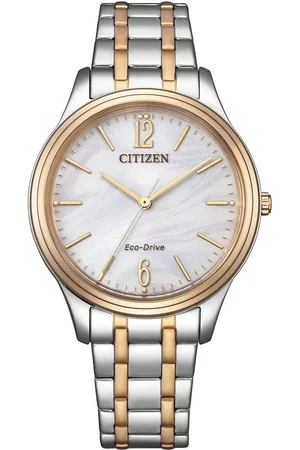 Citizen Solarhorloge Polshorloge, dameshorloge, roestvrijstalen band, batterijontladingsindicator