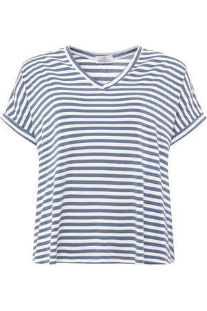 Zwillingsherz T-shirt "Maritieme strepen met hoog viscosegehalte, one size