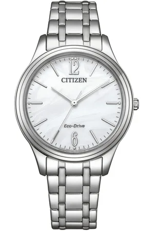 Citizen Solarhorloge Polshorloge, dameshorloge, roestvrijstalen band, batterijontladingsindicator