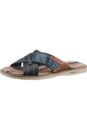 Mustang Slippers zomerschoen, slippers, badschoen, met opvallende logo-opschrift