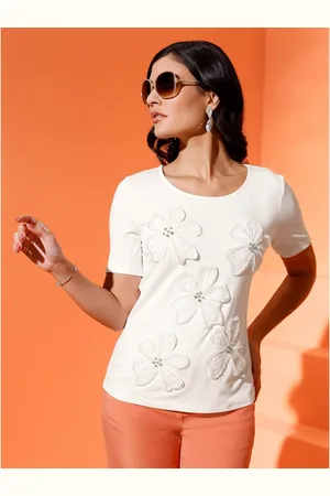 CRÉATION L Shirt met ronde hals Shirt (1-delig)