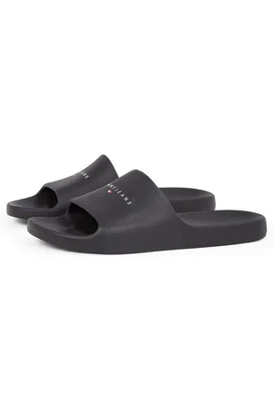 Tommy Hilfiger Slippers TJM BASIC SANDAL , instapschoen, zomerschoen, comfort-schoen met logo-opdruk