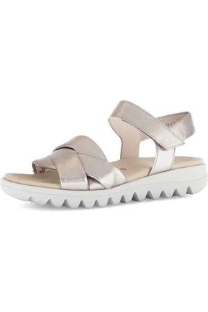Gabor Sandalen , zomerschoen, wedge-sandaal, comfort-schoen met klittenbandsluiting