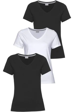 EASTWIND T-shirt Korte mouw, figuuraccentuerend, van katoen, in 3-pack (3-delig, Set van 3)