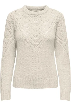 ONLY Trui met ronde hals ONLALPINA L/S LIFE O-NECK CC KNT