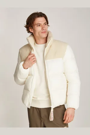 Calvin Klein Outdoorjack SHERPA PUFFER JACKET met een logo-opschrift
