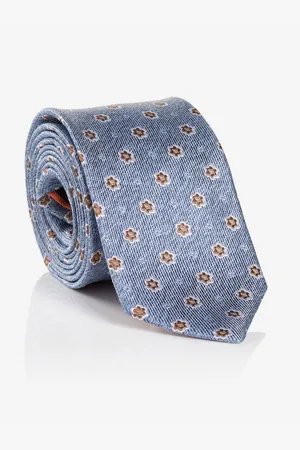 Carlo Monti Stropdas gemaakt van pure zijde, met bloemenpatroon, 6,5 cm breed (1 stuk)