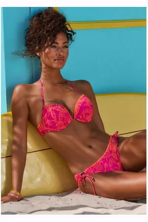Venice Beach Push-upbikini met contrasterende gehaakte rand