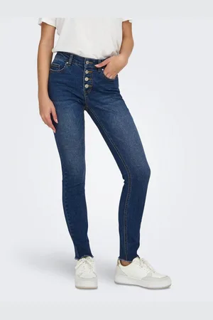 ONLY Skinny fit jeans ONLMIA MID WAIST BUTTON SK RW ANK BOX