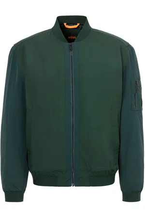 HUGO BOSS Blouson Olmec met platgebreide kraag