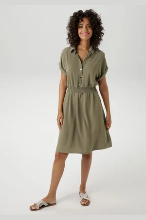 Aniston Zomerjurk met smokboord in de taille - nieuwe collectie