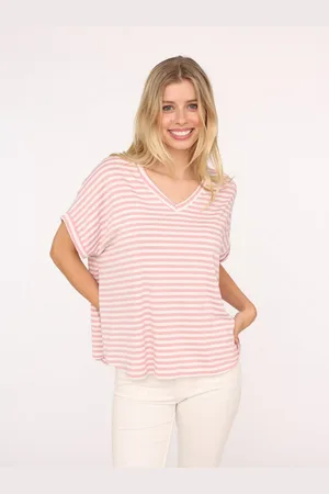 Zwillingsherz T-shirt "Maritieme strepen met hoog viscosegehalte, one size