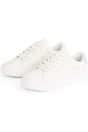 Tommy Hilfiger Plateausneakers ESSENTIAL COURT SNEAKER , vrijetijdsschoen, lage schoen, veterschoen met logo-opdruk