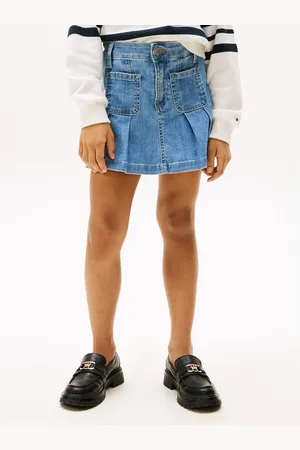 Tommy Hilfiger Plooirok DENIM SKIRT PLEATED