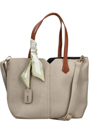 Rieker Shopper Schoudertas, dames tas met afneembare logo-hanger