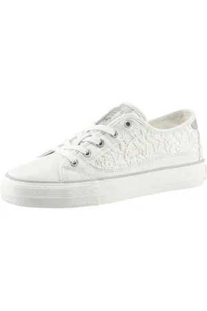 Mustang Sneakers , vrijetijdsschoen, lage schoen, veterschoen met zijlijk haak-inzet
