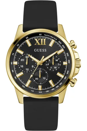Guess Multifunctioneel horloge Walker Quartz horloge, polshorloge, herenhorloge, datum, weekdag, siliconen band