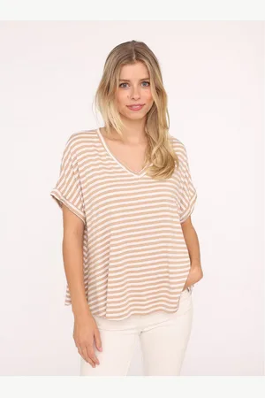Zwillingsherz T-shirt "Maritieme strepen met hoog viscosegehalte, one size