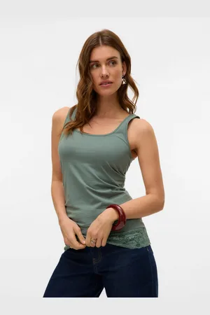 VERO MODA Tanktop VMMAXI MY LACE LONG TANK JRS NOOS