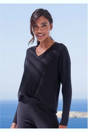 French Connection Gebreide trui met v-hals, loungewear