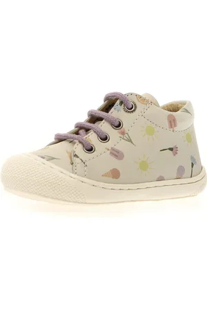 Naturino Babyschoentjes COCOON PR. FRESHEN MILK Blote voeten schoen met kleurrijke print, maat sjabloon te downloaden