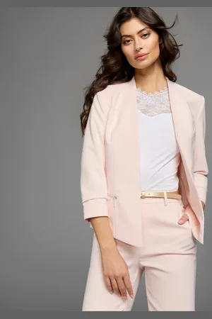 Laura Scott Korte blazer met sportieve ritszakken