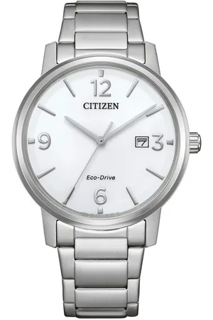 Citizen Solarhorloge Polshorloge, herenhorloge, leren band, analoog, datum, Eco-Drive