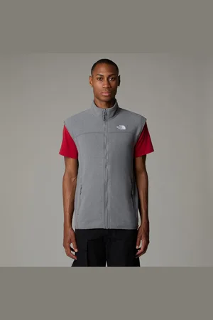 The North Face Mouwloos fleecevest 100 Glacier vest voor heren met klassieke label-borduurwerk op het sleutelbeen