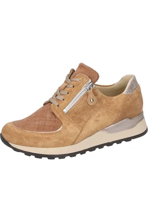 Waldläufer Sneakers met sleehak Hiroko-Soft vrijetijdsschoen, lage schoen, veterschoen in comfortwijdte g (= breed)
