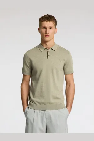 SELECTED Poloshirt SLHBERG SS KNIT POLO NOOS
