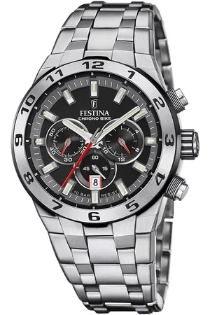 Festina Chronograaf Chrono Bike 2024 Horloge, quartzhorloge, herenhorloge, stopwatchfunctie, stalen armband