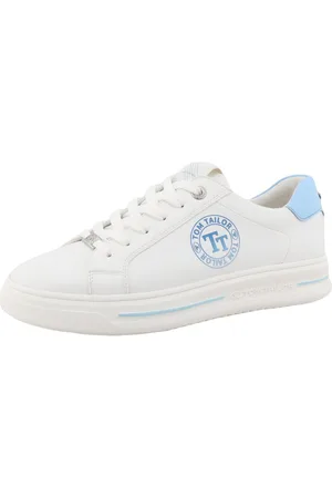 TOM TAILOR Plateausneakers , lage schoen, vrijetijdsschoen, veterschoen, contrastafwerking op de hiel