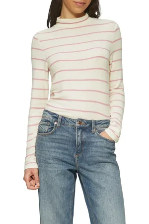 QS by s.Oliver Shirt met lange mouwen gemaakt van opgeruwd jersey materiaal