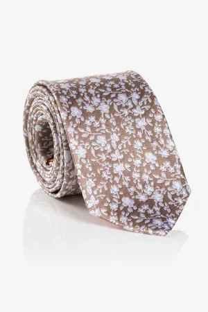 Carlo Monti Stropdas gemaakt van pure zijde, met bloemenpatroon, 6,5 cm breed (1 stuk)