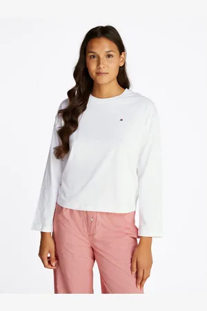 Tommy Hilfiger Shirt met lange mouwen LS JERSEY T-SHIRT met geborduurd logo