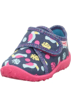 Superfit Pantoffels SPOTTY WMS: middel Kinderschoen met kleurrijk patroon, maat sjabloon om te downloaden