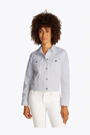 Tommy Hilfiger Jeansjack DNM SLIM JACKET WHITE met veelzijdig ontwerp