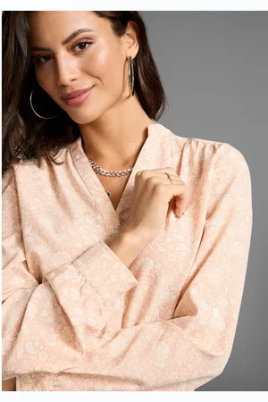 Laura Scott Blouse zonder sluiting met oprolbare mouwen