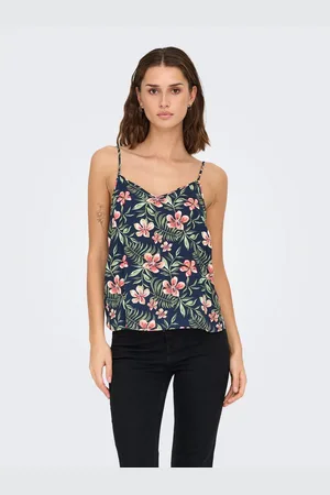 ONLY Top met spaghettibandjes ONLNOVA LIFE PARIS SINGLET AOP PTM