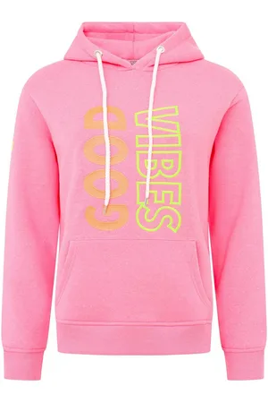 Zwillingsherz Hoodie "Good Vibes" met goede vibes, harten op de arm en kleurrijke borduursel