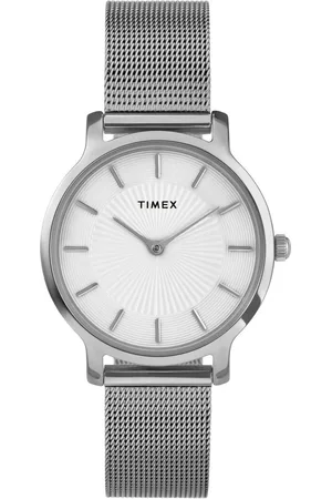 Timex Kwartshorloge Transcend Polshorloge, dameshorloge, roestvrijstalen band, analoog
