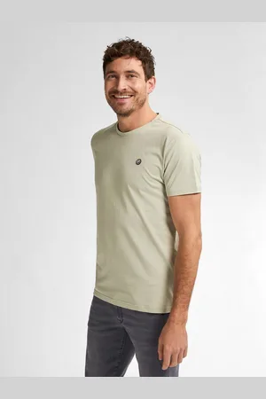 Petrol Industries Shirt met ronde hals met geborduurd logo