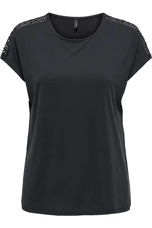 ONLY Shirt met korte mouwen ONLFREE LIFE CAPSLEEVE LACE TOP JRS