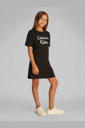 Calvin Klein Jerseyjurk SCRIPT LOGO T-SHIRT DRESS