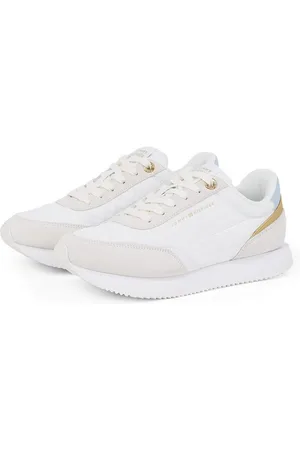 Tommy Hilfiger Plateausneakers ESSENTIAL RUNNER vrijetijdsschoen, lage schoen, veterschoen met contrastafwerkingen