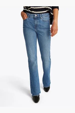 Tommy Hilfiger Bootcut jeans BOOTCUT REGULAR WAIST gemiddelde normale taillehoogte, met persplooien, met studs
