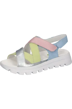 Waldläufer Plateausandalen H-NELE Zomerschoen, klittenbandschoen, sandaal in comfortbreedte H (= zeer wijd)